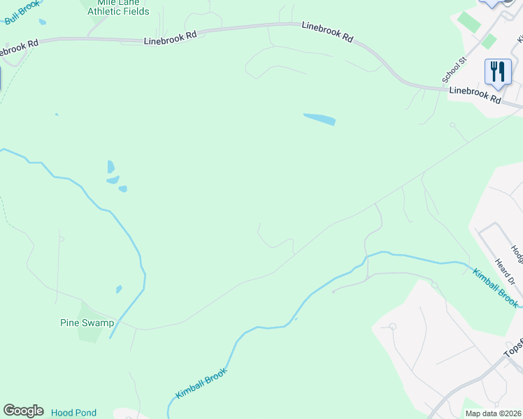 map of restaurants, bars, coffee shops, grocery stores, and more near 61 Pineswamp Road in Ipswich