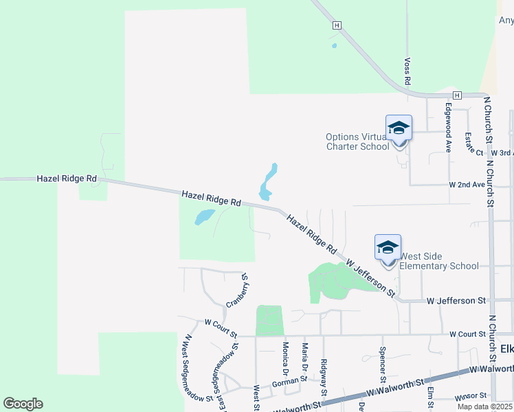 map of restaurants, bars, coffee shops, grocery stores, and more near 898 Hazel Ridge Rd in Elkhorn
