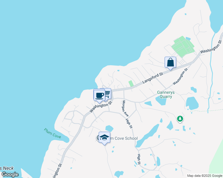 map of restaurants, bars, coffee shops, grocery stores, and more near 2 Langsford Street in Gloucester
