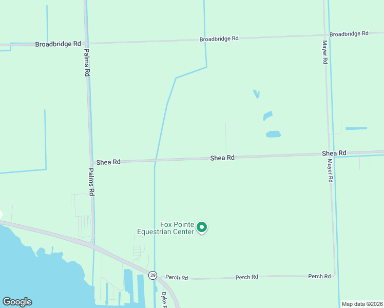 map of restaurants, bars, coffee shops, grocery stores, and more near 7762 Shea Road in St. Clair County