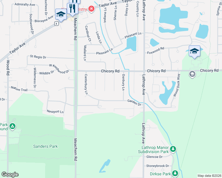 map of restaurants, bars, coffee shops, grocery stores, and more near 4307 Woodbury Lane in Mount Pleasant