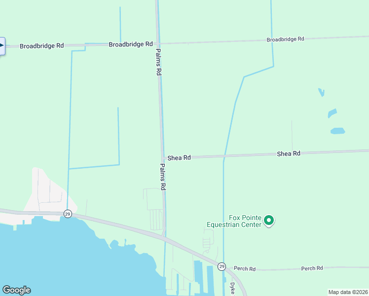 map of restaurants, bars, coffee shops, grocery stores, and more near 7862 Shea Road in St. Clair County