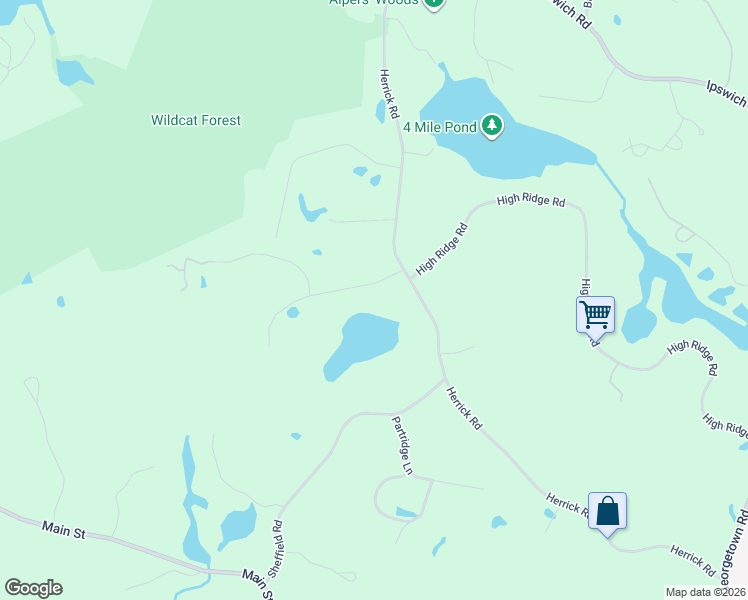 map of restaurants, bars, coffee shops, grocery stores, and more near 9 Olde Farms Road in Boxford
