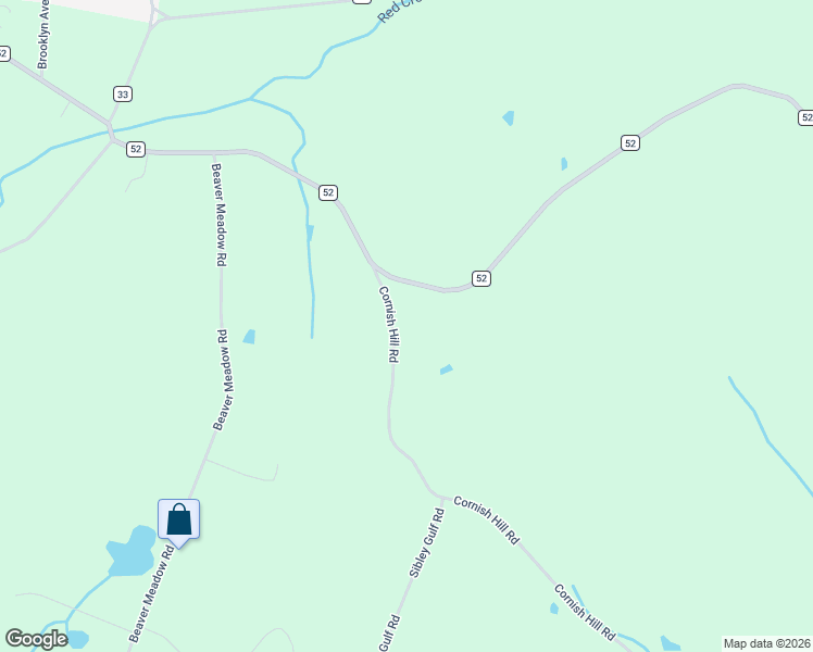 map of restaurants, bars, coffee shops, grocery stores, and more near 494 Cornish Hill Road in Cooperstown