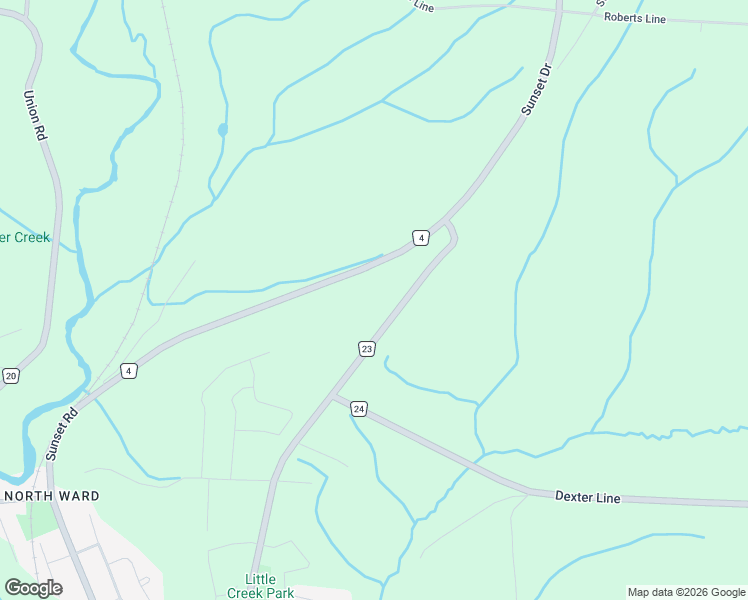 map of restaurants, bars, coffee shops, grocery stores, and more near 5044 East Street in Union