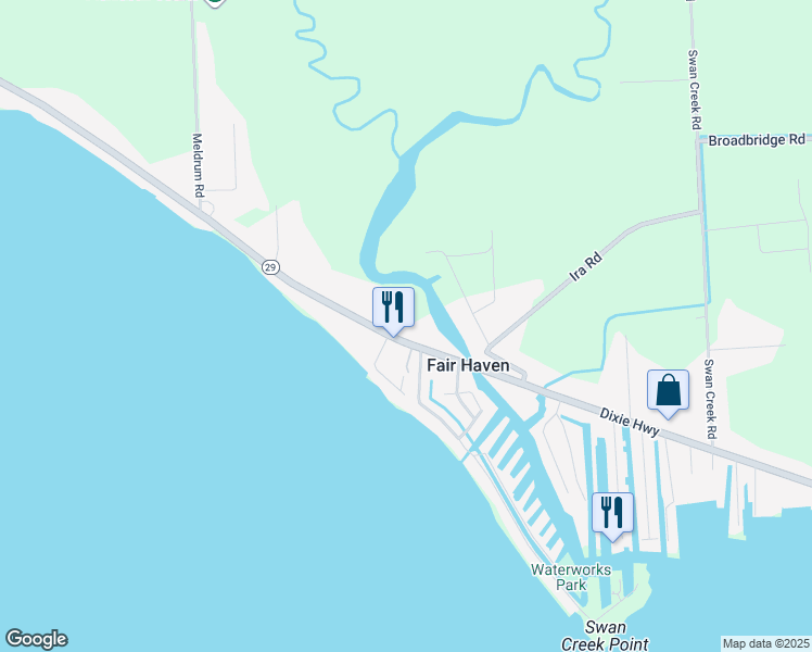 map of restaurants, bars, coffee shops, grocery stores, and more near 8920 Dixie Highway in St. Clair County