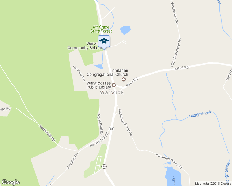 map of restaurants, bars, coffee shops, grocery stores, and more near 0 Athol Road in Warwick