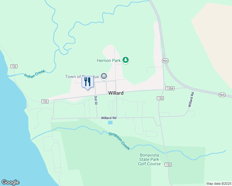 map of restaurants, bars, coffee shops, grocery stores, and more near in Willard