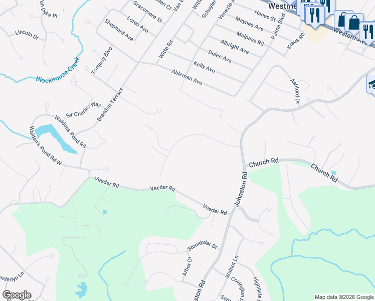 map of restaurants, bars, coffee shops, grocery stores, and more near 6124 Klink Road in Albany