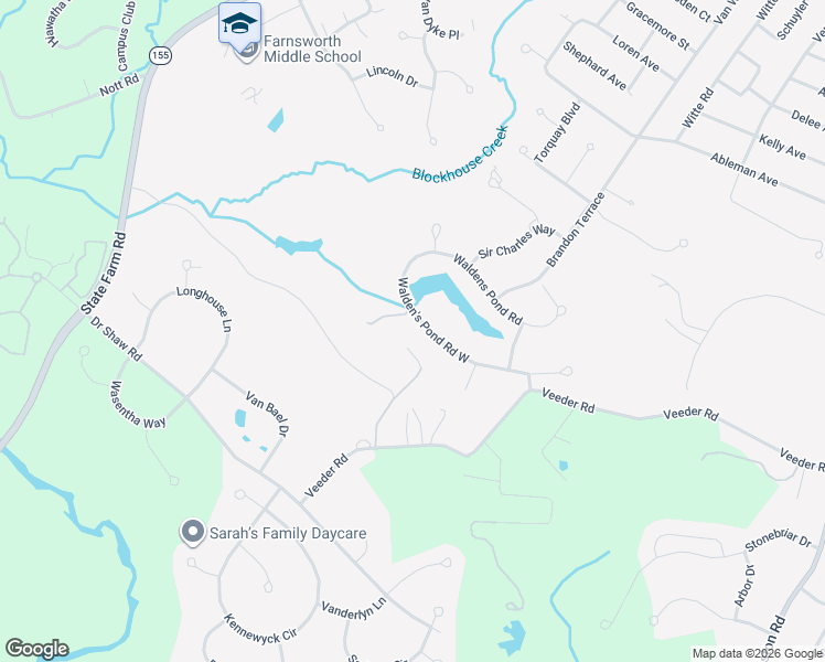map of restaurants, bars, coffee shops, grocery stores, and more near 769 Walden's Pond Road West in Albany