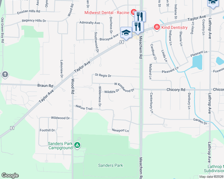 map of restaurants, bars, coffee shops, grocery stores, and more near 4834 Wildlife Drive in Mount Pleasant