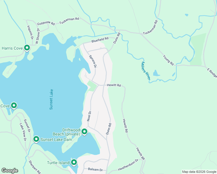 map of restaurants, bars, coffee shops, grocery stores, and more near 2 Hewitt Road in Ashburnham