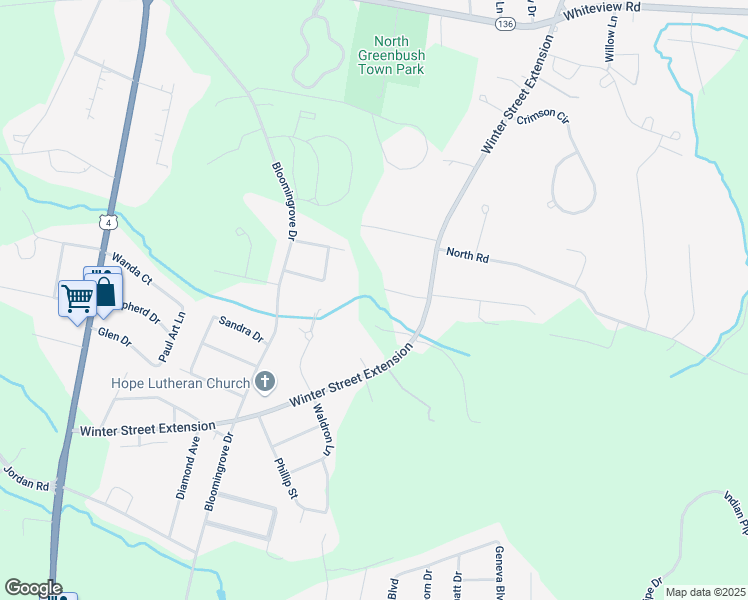 map of restaurants, bars, coffee shops, grocery stores, and more near 2 Andrews Road in Troy