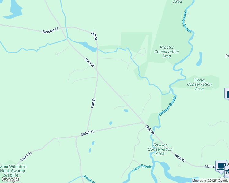 map of restaurants, bars, coffee shops, grocery stores, and more near 804 Main Street in Dunstable