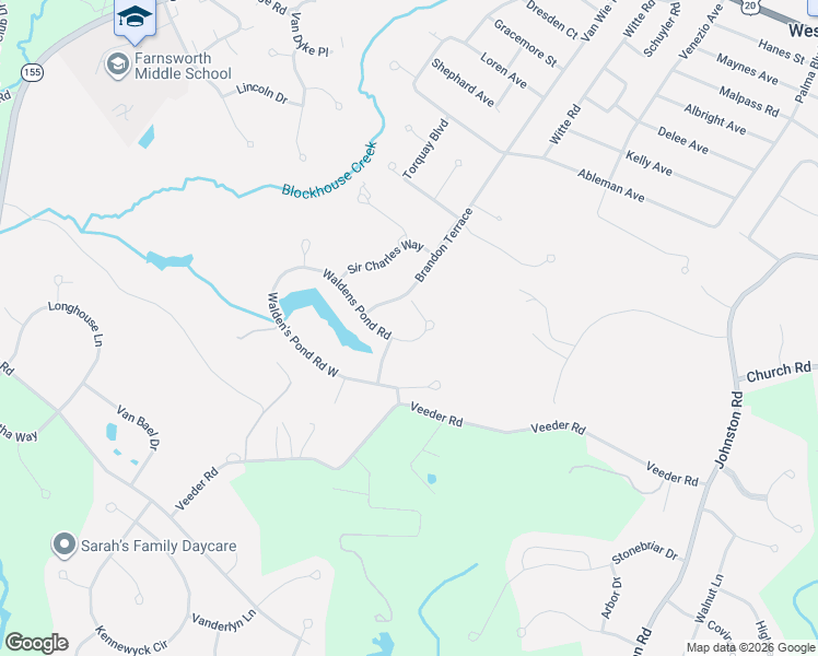 map of restaurants, bars, coffee shops, grocery stores, and more near 711 Waldens Pond Road in Albany
