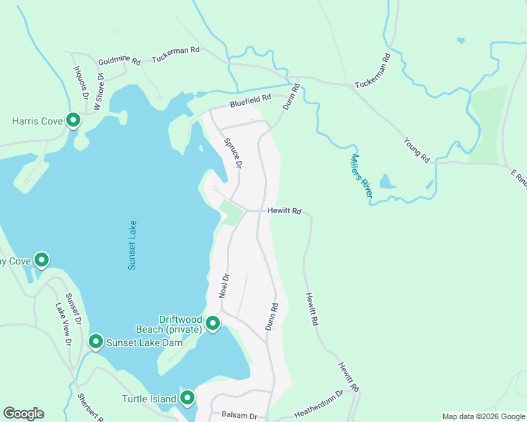 map of restaurants, bars, coffee shops, grocery stores, and more near 2 Hewitt Road in Ashburnham