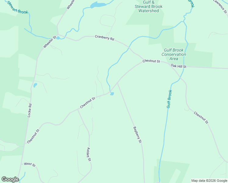 map of restaurants, bars, coffee shops, grocery stores, and more near 58 Bayberry Street in Pepperell