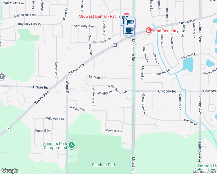 map of restaurants, bars, coffee shops, grocery stores, and more near 4834 Wildlife Drive in Mount Pleasant