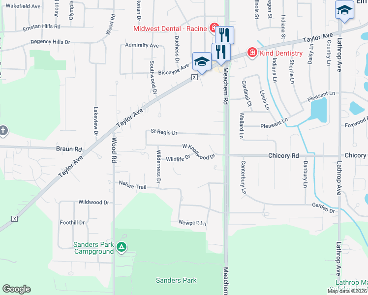 map of restaurants, bars, coffee shops, grocery stores, and more near 4834 Wildlife Drive in Mount Pleasant