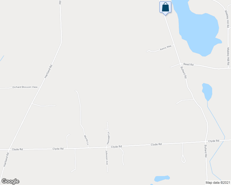 map of restaurants, bars, coffee shops, grocery stores, and more near 11479 Clyde Road in Fenton