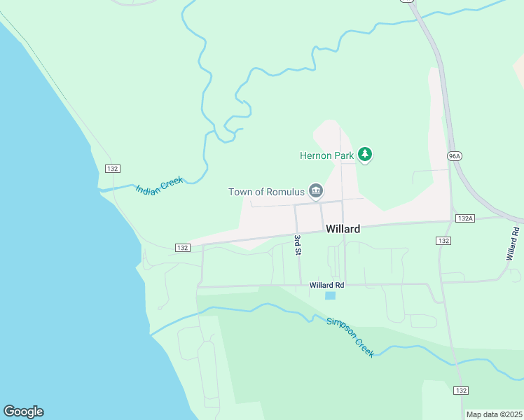 map of restaurants, bars, coffee shops, grocery stores, and more near 1384 Prospect Street in Ovid