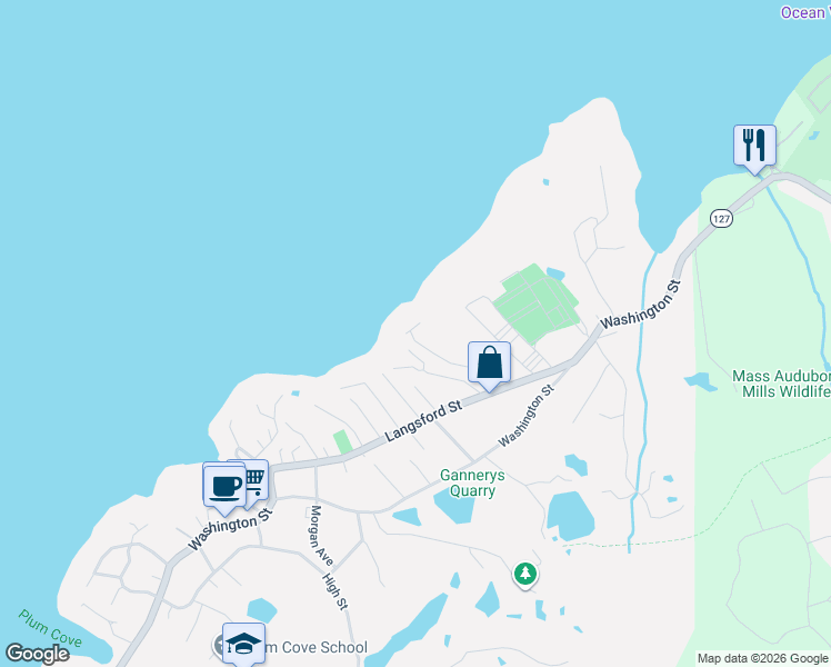 map of restaurants, bars, coffee shops, grocery stores, and more near 26 Coggeshall Road in Gloucester