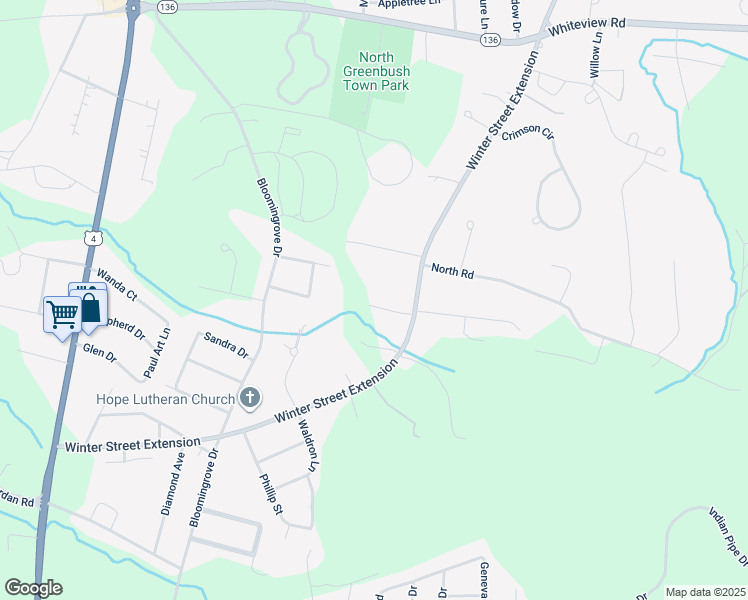 map of restaurants, bars, coffee shops, grocery stores, and more near 2 Andrews Road in Troy