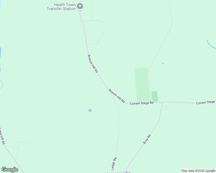 map of restaurants, bars, coffee shops, grocery stores, and more near 144 Branch Hill Road in Colrain