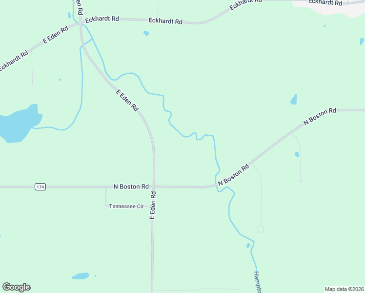 map of restaurants, bars, coffee shops, grocery stores, and more near 4252 North Boston Road in Eden