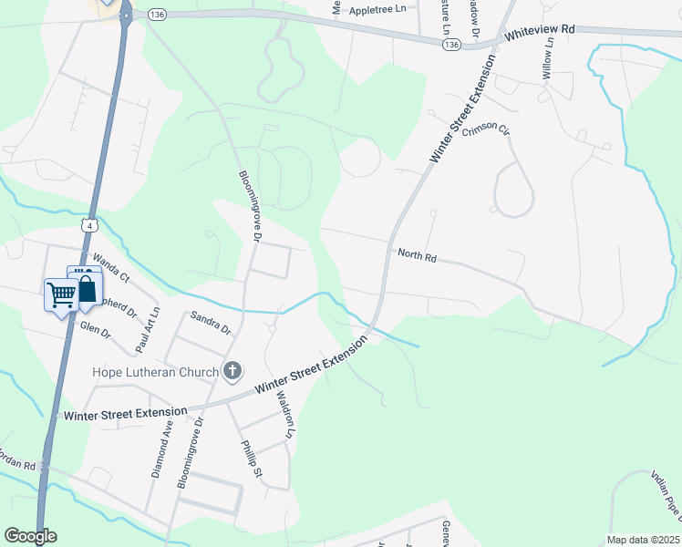 map of restaurants, bars, coffee shops, grocery stores, and more near 16 Elward Road in Troy