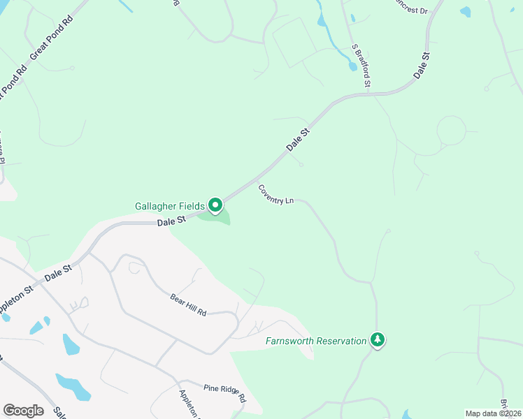 map of restaurants, bars, coffee shops, grocery stores, and more near 24 Coventry Lane in North Andover