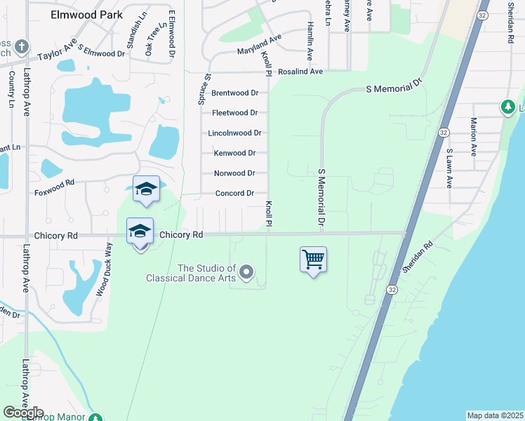 map of restaurants, bars, coffee shops, grocery stores, and more near 4010 Knoll Place in Racine
