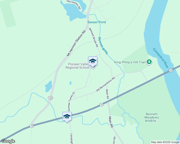 map of restaurants, bars, coffee shops, grocery stores, and more near 97 F Sumner Turner Drive in Northfield