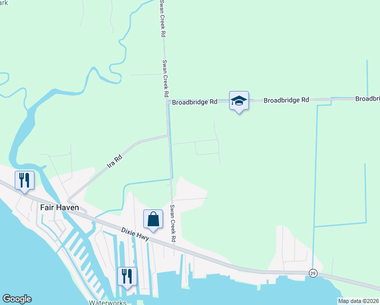 map of restaurants, bars, coffee shops, grocery stores, and more near 8463 Jordan Road in St. Clair County