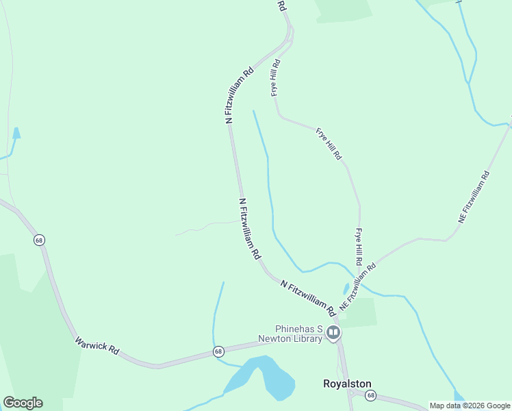 map of restaurants, bars, coffee shops, grocery stores, and more near 30 Northeast Fitzwilliam Road in Royalston