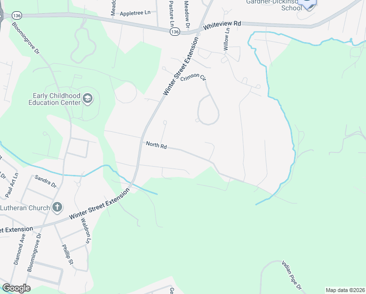 map of restaurants, bars, coffee shops, grocery stores, and more near 33 North Road in Troy