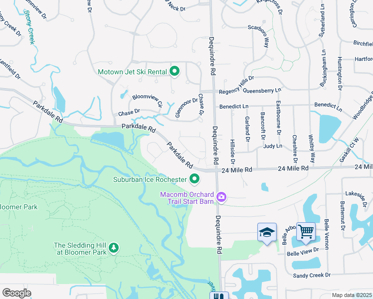 map of restaurants, bars, coffee shops, grocery stores, and more near 1932 Flagstone Circle in Rochester