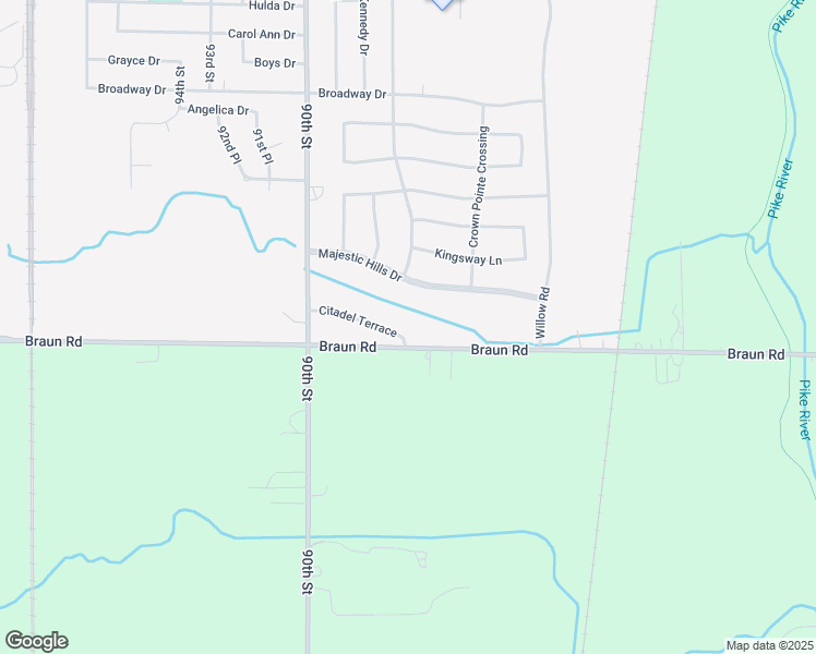 map of restaurants, bars, coffee shops, grocery stores, and more near 8608 Citadel Terrace in Sturtevant