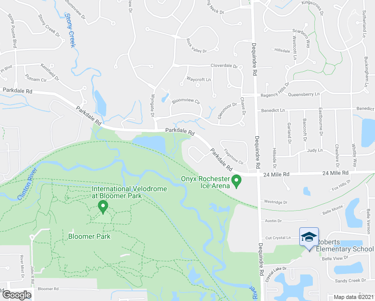map of restaurants, bars, coffee shops, grocery stores, and more near 1692 Deepwood Circle in Rochester