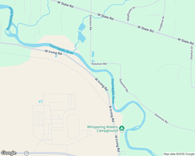 map of restaurants, bars, coffee shops, grocery stores, and more near 5000 West Irving Road in Hastings