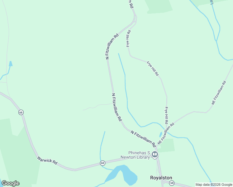 map of restaurants, bars, coffee shops, grocery stores, and more near 30 Northeast Fitzwilliam Road in Royalston