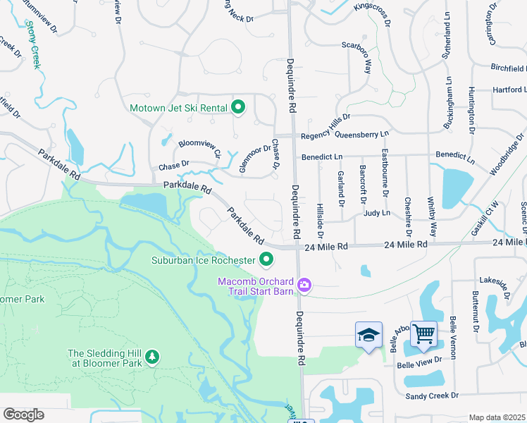 map of restaurants, bars, coffee shops, grocery stores, and more near 1881 Flagstone Circle in Rochester