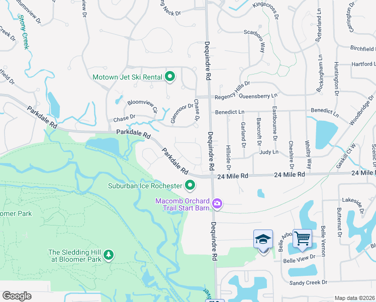 map of restaurants, bars, coffee shops, grocery stores, and more near 1881 Flagstone Circle in Rochester