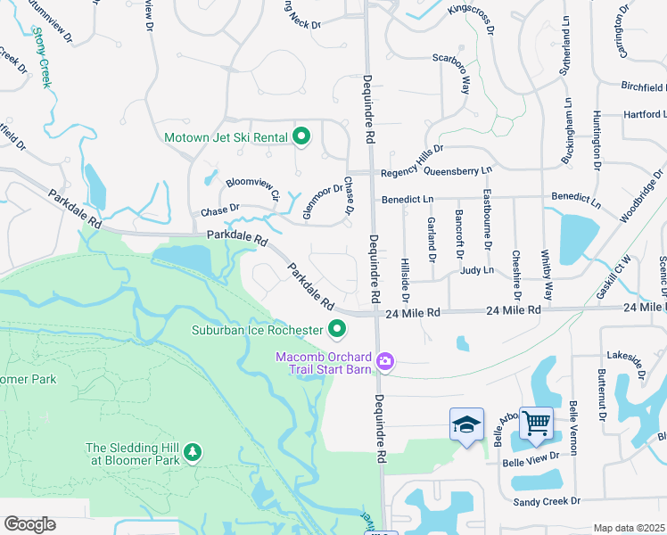 map of restaurants, bars, coffee shops, grocery stores, and more near 1881 Flagstone Circle in Rochester
