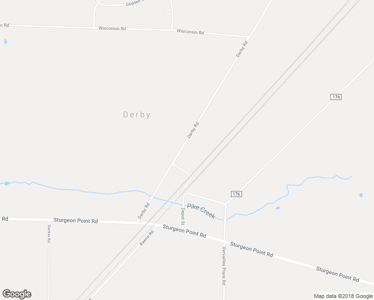 map of restaurants, bars, coffee shops, grocery stores, and more near 7425 Derby Road in Derby