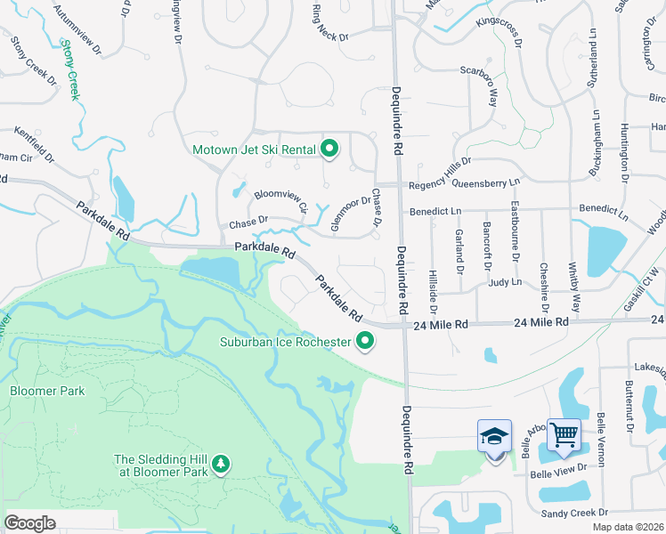 map of restaurants, bars, coffee shops, grocery stores, and more near 1948 Flagstone Circle in Rochester