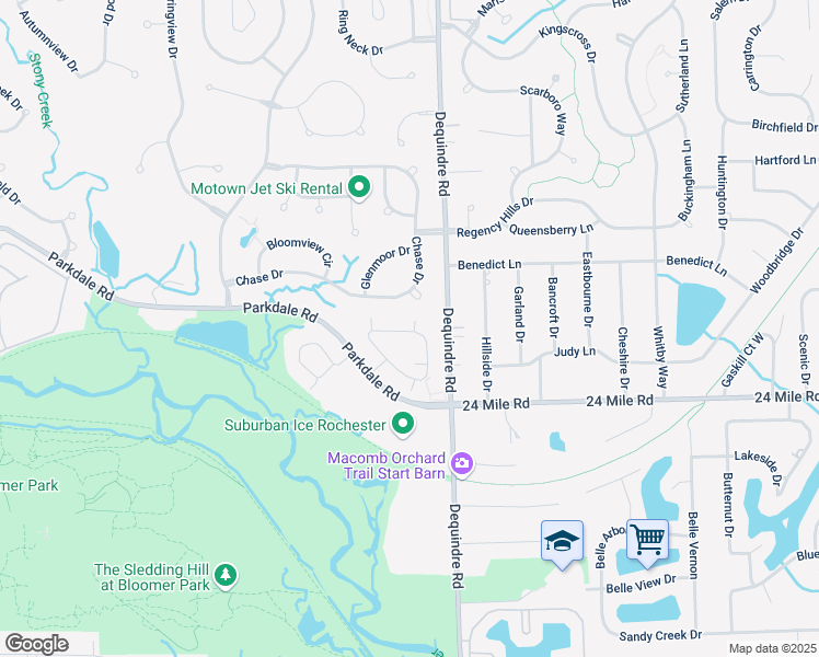 map of restaurants, bars, coffee shops, grocery stores, and more near 1884 Flagstone Circle in Rochester