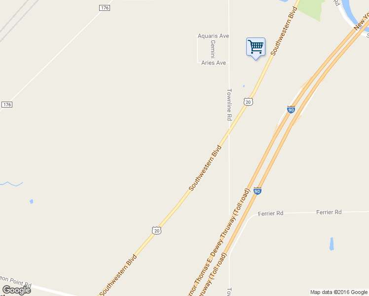 map of restaurants, bars, coffee shops, grocery stores, and more near 7452 Southwestern Boulevard in Eden