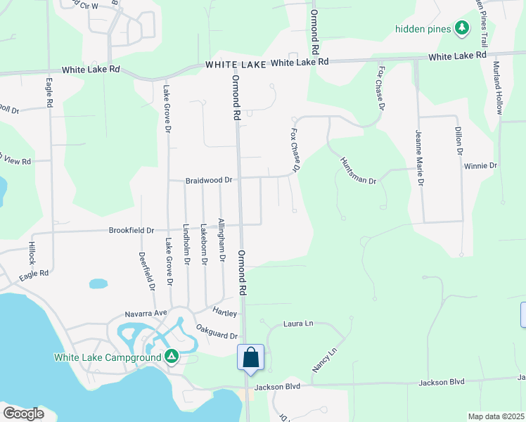 map of restaurants, bars, coffee shops, grocery stores, and more near 5081 Warmbriar Drive in White Lake charter Township