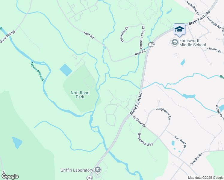 map of restaurants, bars, coffee shops, grocery stores, and more near 72 Eagles Gate in Slingerlands